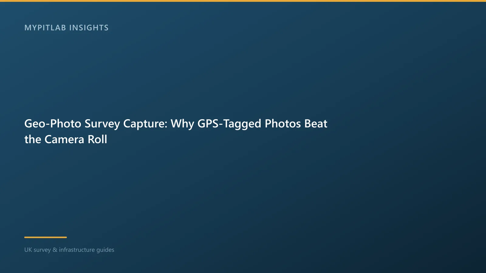 Geo-Photo Survey Capture: Why GPS-Tagged Photos Beat the Camera Roll