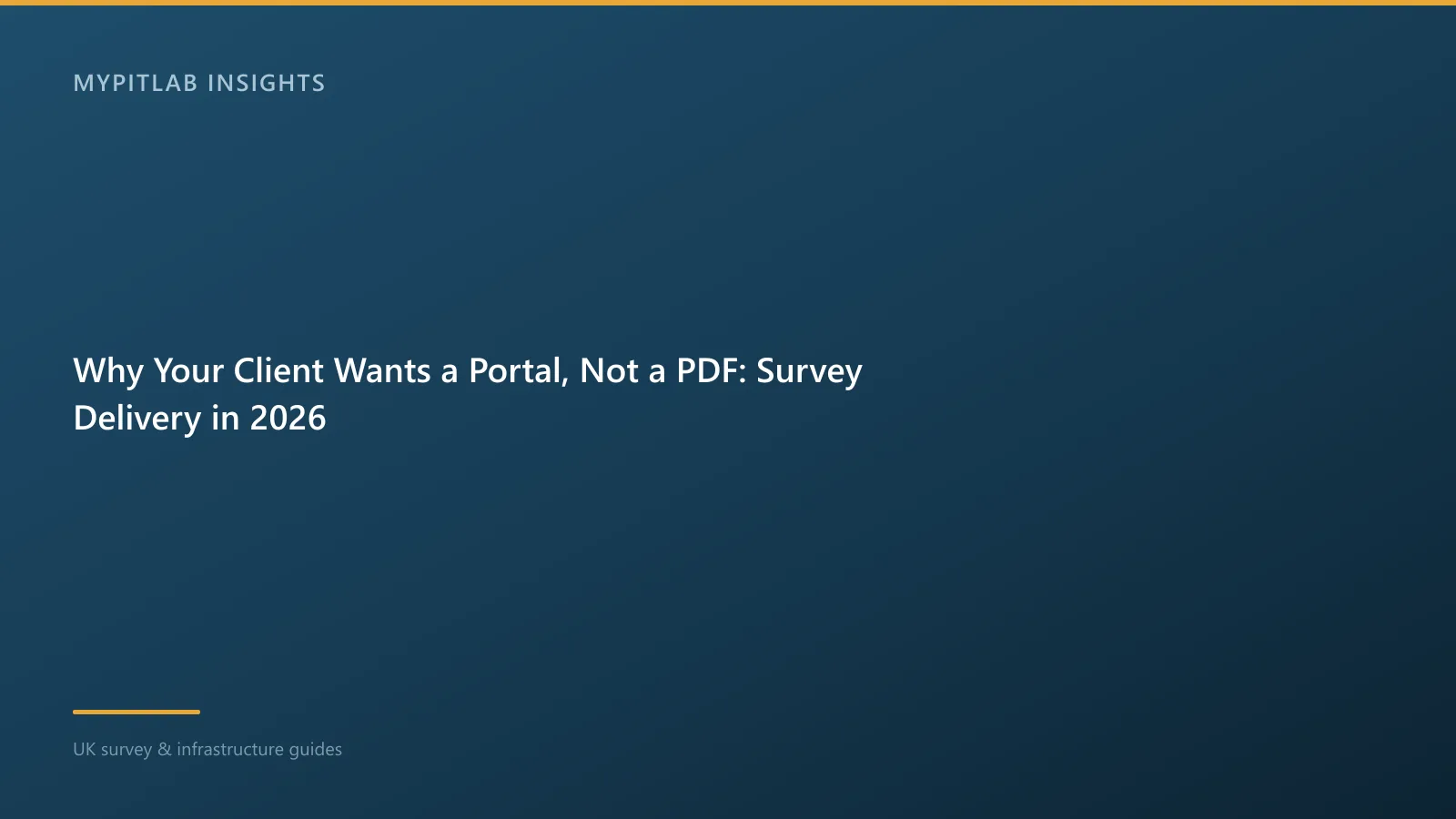 Why Your Client Wants a Portal, Not a PDF: Survey Delivery in 2026